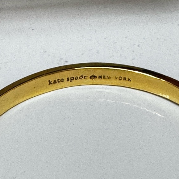 Kate Spade, Two New Bangles. Black & Gold Bow and Gold Bangle - Picture 4 of 9